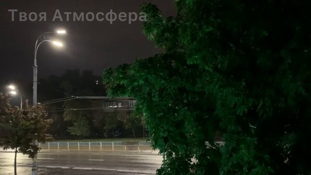 Звуки проезжающих машин во время дождя в городе ночью смотреть онлайн
