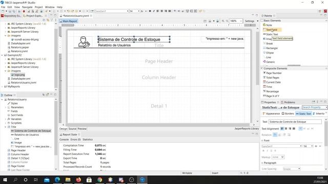 LP2 - 10 - Relatórios em Java - Jasper Reports e JasperSoft Studio. смотреть онлайн