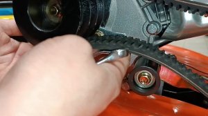 Регулировка ремней мотоблока.