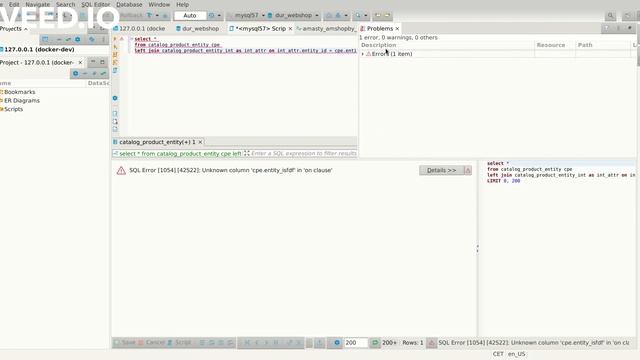 Dbeaver Problems window смотреть онлайн