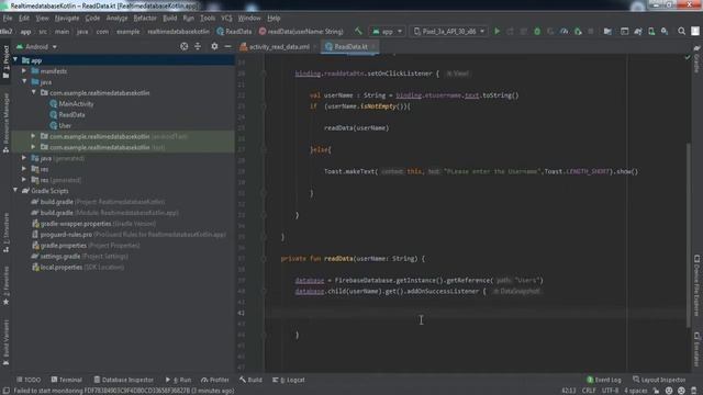 How to Retrieve Data from Firebase Database using Kotlin | Realtime Database | Kotlin смотреть онлайн