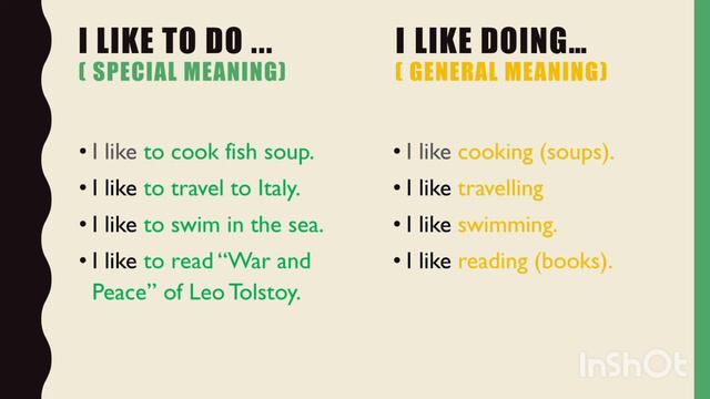 Разговорные фразы. Everyday phrases: like to do vs like doing. смотреть онлайн