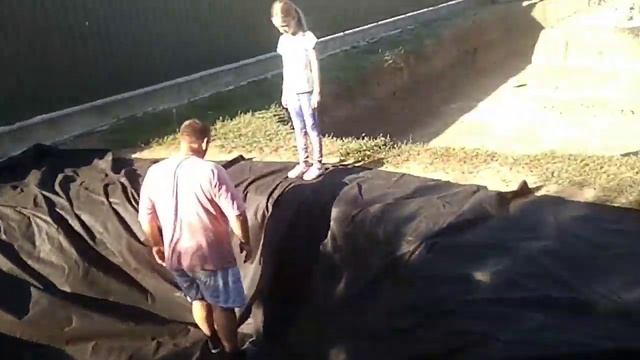 Поехали на рыбалку,построили пруд-отстойник
