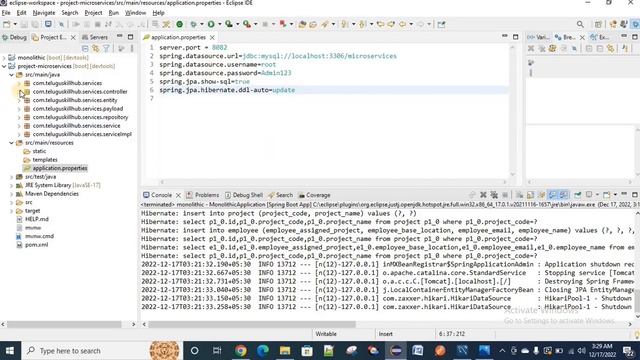 Microservices using spring boot in Telugu смотреть онлайн