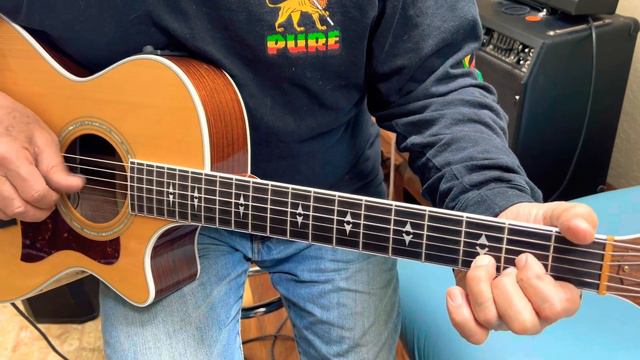 Glen Campbell guitar lesson - Gentle On My Mind - played in a finger style Travis picking style смотреть онлайн