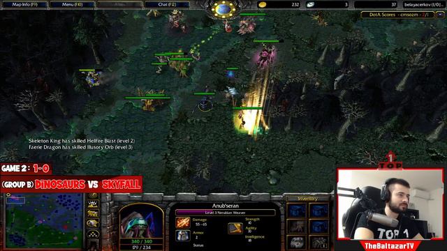 DOTA Dinosaurs vs SkyFall (GAME 2) TOP 1 TOURNAMENT - Group B смотреть онлайн
