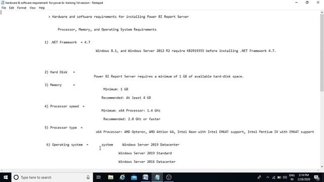 Hardware and software requirements for installing Power BI Report Server in ( Hindi ) ..(2) смотреть онлайн