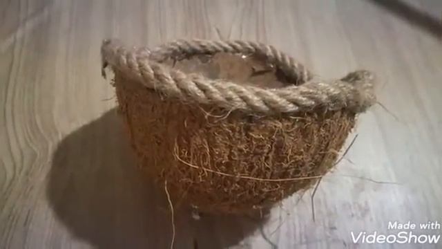 Саксийка от черупка на кокосов орех смотреть онлайн