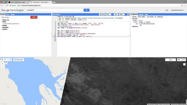 Landsat NDVI Time-series In Google Earth Engine