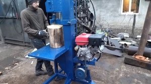 Гідравлічний колун дровокол вертикальний промисловий   нш 32 10 best  firewood woodcutter ax