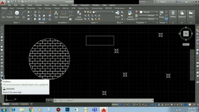 AutoCAD Basics - Point , Hatch , Gradient , Region for beginners | Shortcuts смотреть онлайн