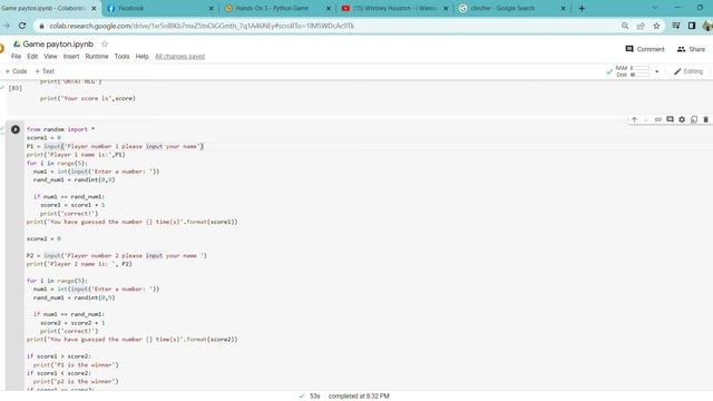 SIMPLE GAME IN PYTHON смотреть онлайн