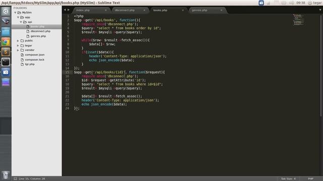 simple fetching data slim framework смотреть онлайн
