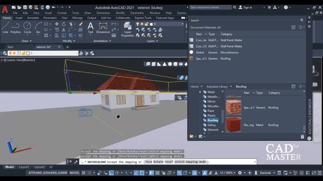 HOW TO CREATE EXTERIOR VIEW IN AUTOCAD 3D DAY3 смотреть онлайн
