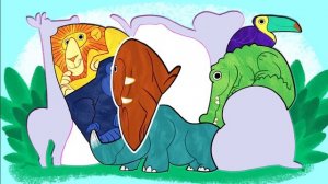 Learn Wild Animals Names and Sounds | Safari Zoo Animal names for Children