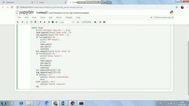 Perintah Fungsi def | Python смотреть онлайн