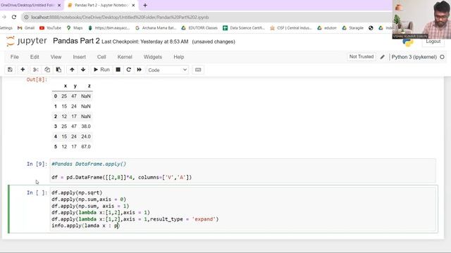 Pandas DataFrame Function| Python Library | Part 6 | VKS Sir смотреть онлайн