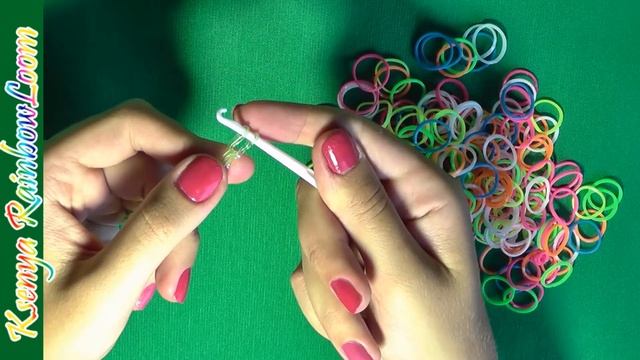Браслет ЛЕНТЯЙ из резинок / Уроки плетения Rainbow Loom смотреть онлайн