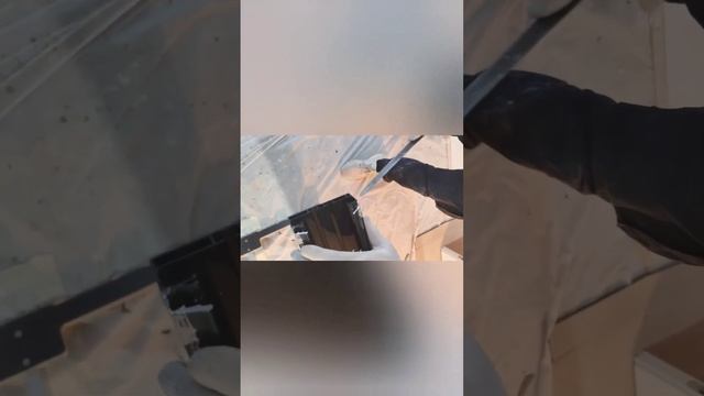 Монтаж скрытого карниза (железо)