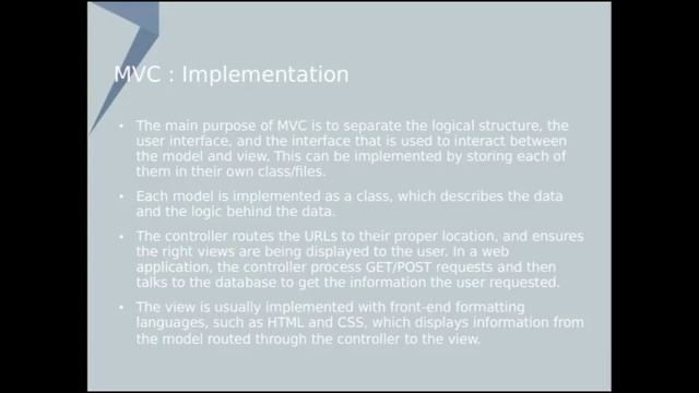 CIS 476: MVC Presentation by Michael Dimovich смотреть онлайн