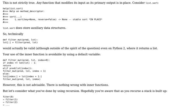Code Review: Filter a list with given predicate - python (2 Solutions!!) смотреть онлайн