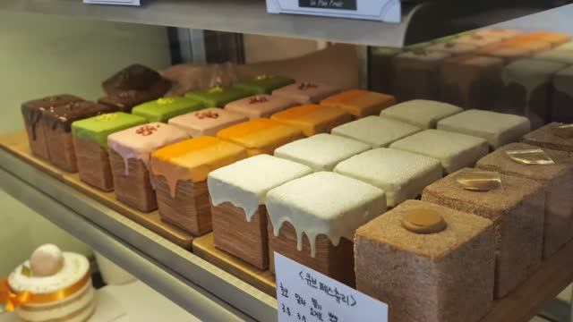 Корейский десерт. Пирожное с 72 слоями.