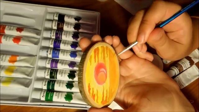 Магниты на холодильник СВОИМИ РУКАМИ! Fridge magnet painting on wood смотреть онлайн