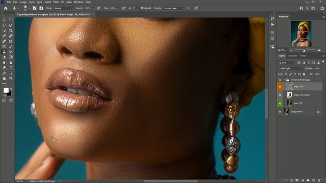 Frequency Separation In-Depth with Mixer Brush in Photoshop Best technique смотреть онлайн