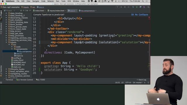 Input & @Output - Building Web Applications in Angular 2 смотреть онлайн