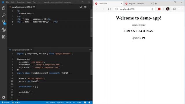 Learn Angular: Transforming Data with Angular Pipes смотреть онлайн