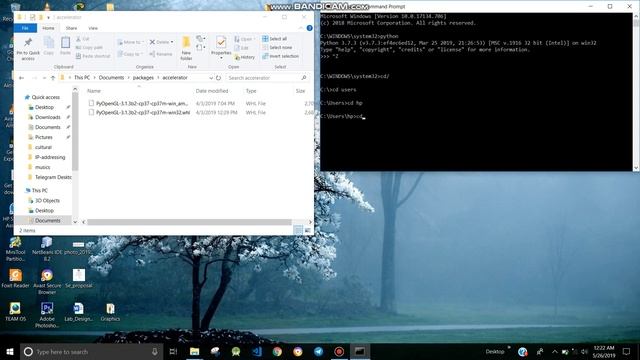 How to install pyOpenGL accelarator in cmd смотреть онлайн