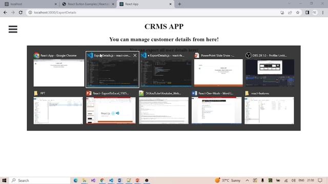 Export data to excel in react | ReactJS | data table to excel | Export to CSV | UI Development смотреть онлайн