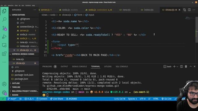 AM Coder - 05 - Express/Mongo Soda Build - Create, New, Edit, Update, Destory Routes смотреть онлайн