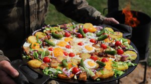 Царская яичница на максималках или деревенский завтрак