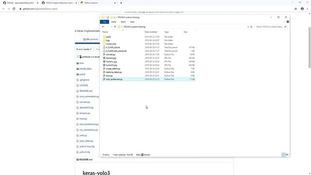 Training custom YOLO v3 object detector with Keras смотреть онлайн