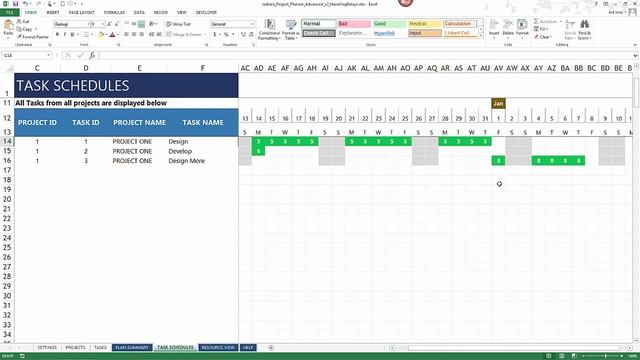 Project Planner Excel Template - Handling Projected Delays - Part 2 смотреть онлайн