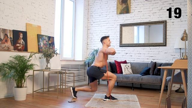 Тренировка с эспандером (амортизатором) (8 минут) #geoprofit смотреть онлайн