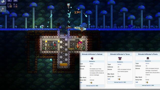 Terraria 1.3.4 | Lightning Aura & Shinobi Infiltrator Armour смотреть онлайн