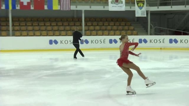 ISU 2015 Jr. Grand Prix Riga Pairs Short Program Ekaterina BORISOVA / Dmitry SOPOT RUS смотреть онлайн