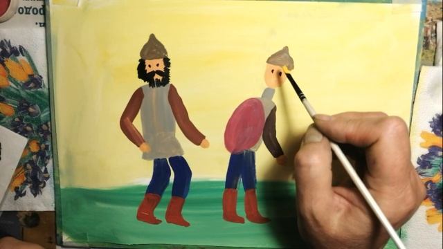 Как нарисовать богатырей из русских народных сказок смотреть онлайн