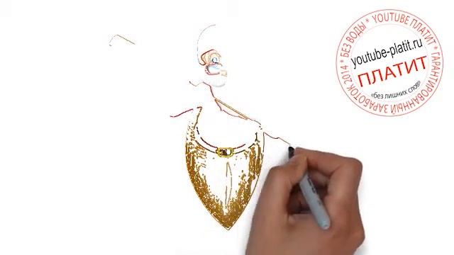 Как быстро рисовать деда мороза смотреть онлайн