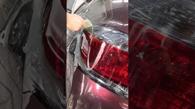 Тонирование задних фонарей полиуретановой пленкой Stek для Toyota Highlander? смотреть онлайн