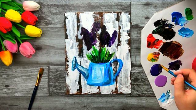 БУКЕТ ЛАВАНДЫ • Как нарисовать • Подробный урок рисования смотреть онлайн