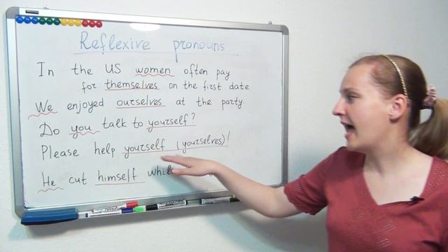 48 Себя на английском, возвратные местоимения - reflexive pronouns, myself, yourself и т.д. смотреть онлайн