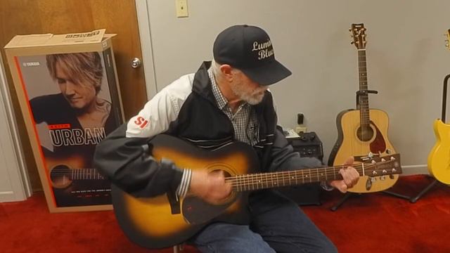 Yamaha Keith Urban Acoustic Guitar Unboxing смотреть онлайн
