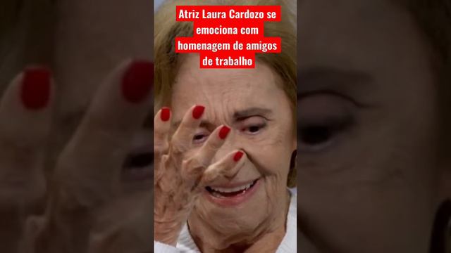 Muito abalada, Laura Cardoso chora no Encontro com Fátima Bernardes смотреть онлайн