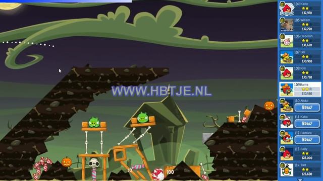 Angry Birds Friends Tournament Level 2 Week 76 halloween (tournament 2) no power-ups смотреть онлайн