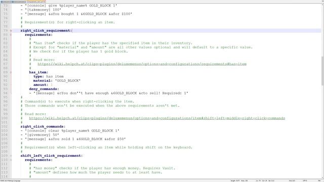 Как настроить DeluxeMenus | Часть 1 (Разбор основных параметров, примеров меню)