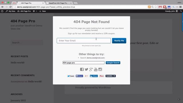 404 Page Pro Plugin смотреть онлайн