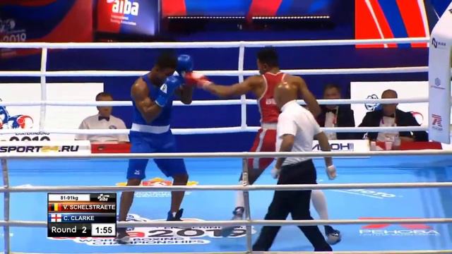 91kg Victor Schelstraete (BEL) Vs Cheavon Clarke (ENG) Aiba Men’s World Boxing Championships 2019 смотреть онлайн